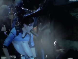 Jill s zombie gangbang rule 34 animated-jills-zomb