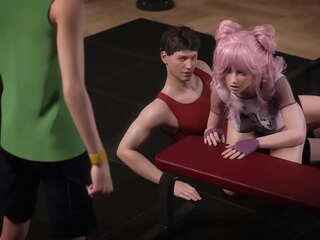 Pink japanese gym