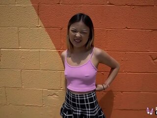 Real teens - hot asian teen lulu chu fucked during porn casting