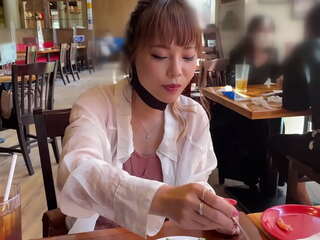 ハメ撮り 145cmの口リ体型だけどfカップの巨乳ちゃん。ラブホテルで濃厚キスからのセックス。唾液たっぷりの濃厚フェラチオが気持ちよさそう。バックで何度も突かれて声出しまくり感じまくり。https://bit.ly/36cv6jy